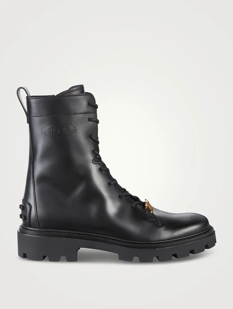 Leather Combat Boots