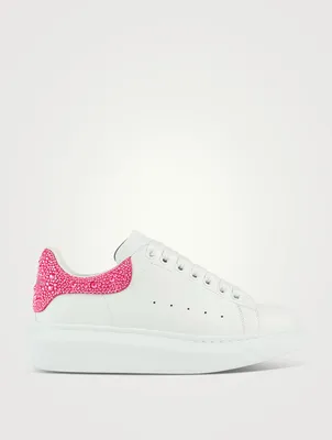 Oversized Embellished Leather Sneakers