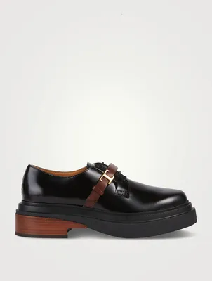 Leather Lace-Up Oxford Shoes