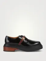 Leather Lace-Up Oxford Shoes