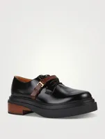 Leather Lace-Up Oxford Shoes