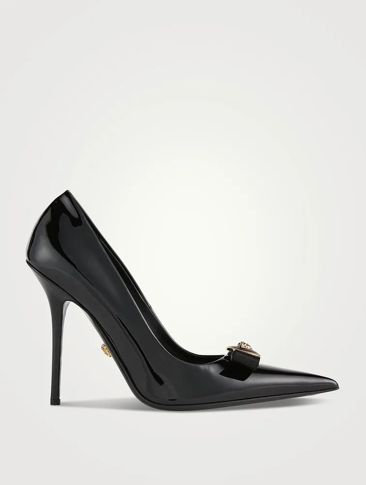 Gianni Ribbon Leather Pumps