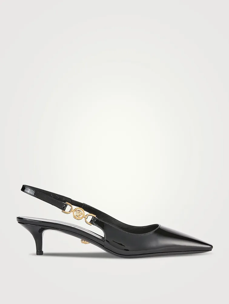 Medusa '95 Patent Leather Slingback Pumps