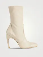 Luxecurve Stretch Leather Sock Boots