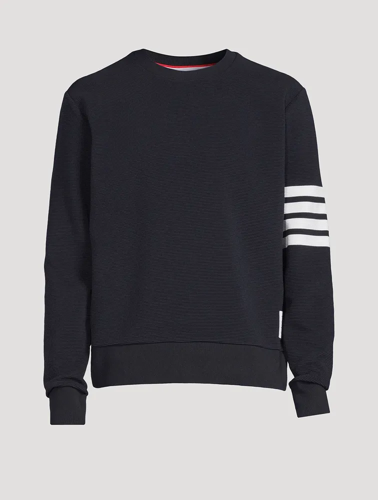 Cotton Ottoman Rib Sweatshirt