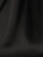 Technical Satin Scarf Gown