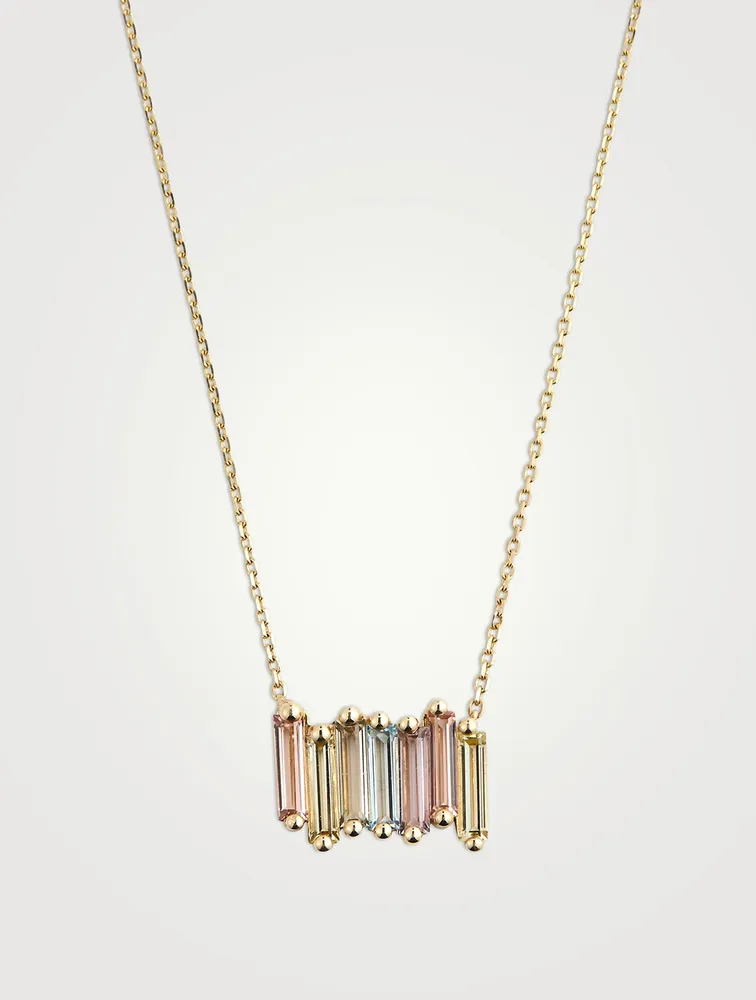 Amalfi 14K Gold Pastel Stacker Pendant Necklace