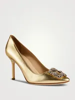 Hangisi 90 Metallic Leather Pumps