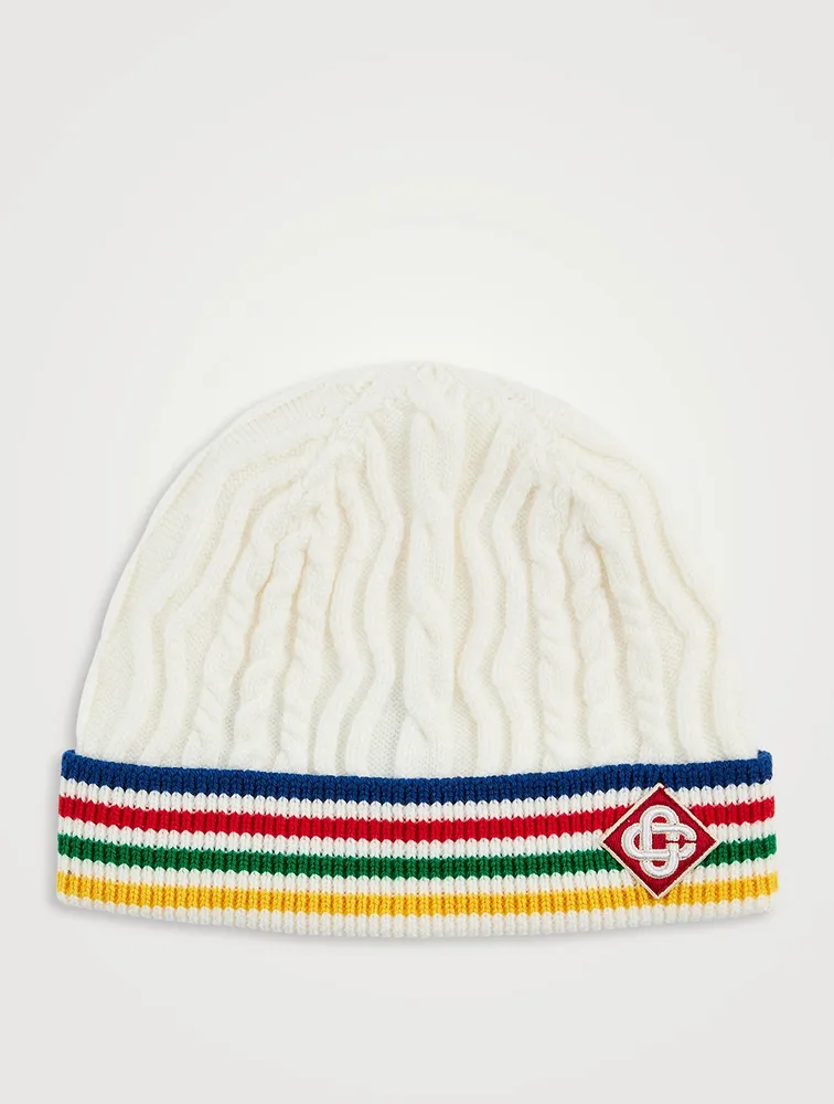 Wool Cable Knit Beanie