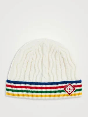 Wool Cable Knit Beanie