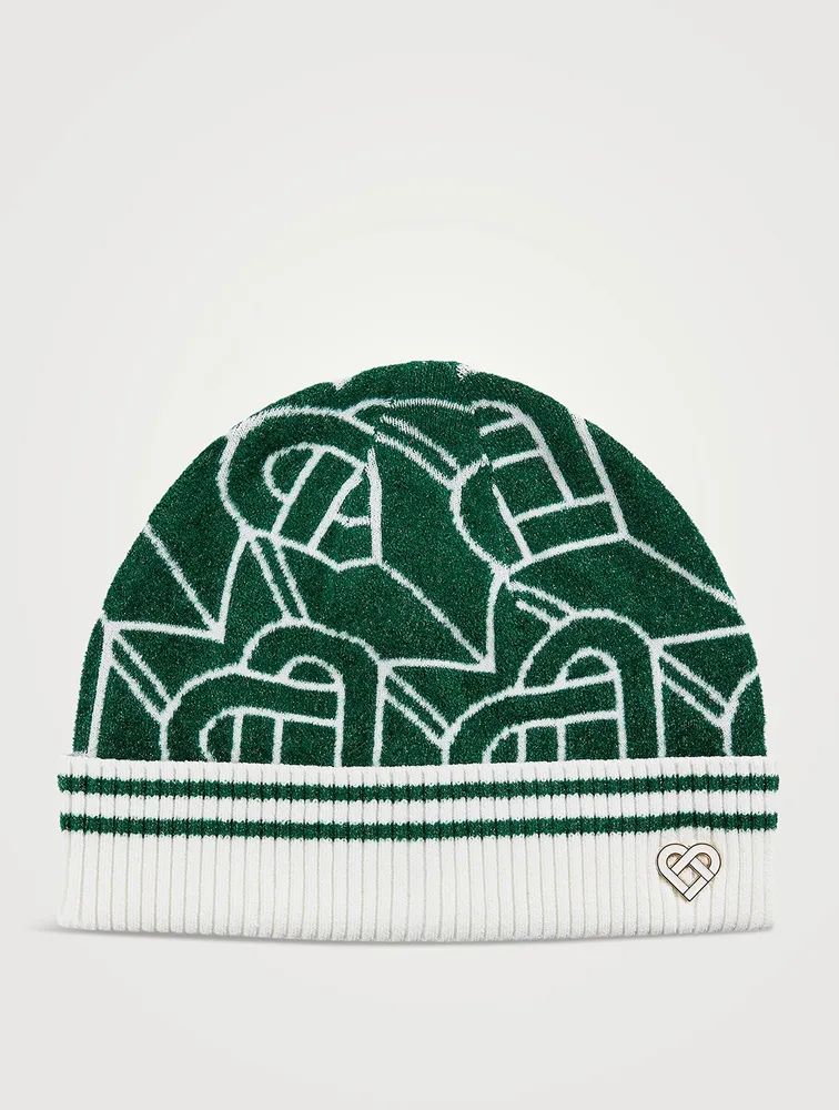 Wool Monogram Beanie