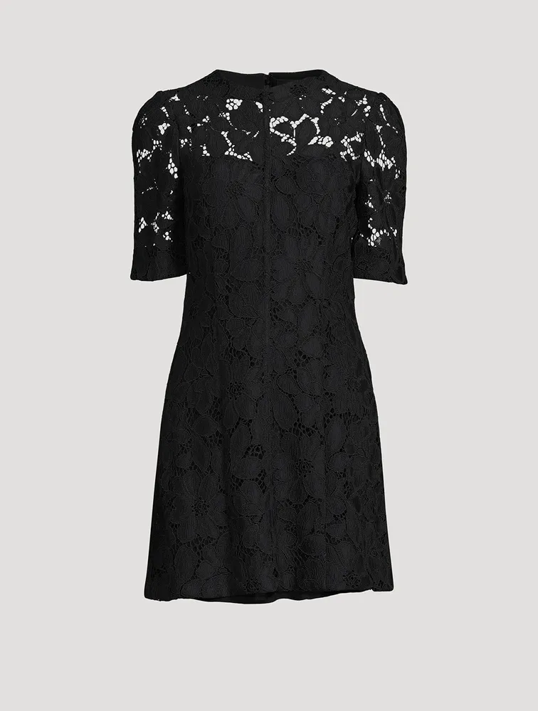 Floral Lace Mini Dress
