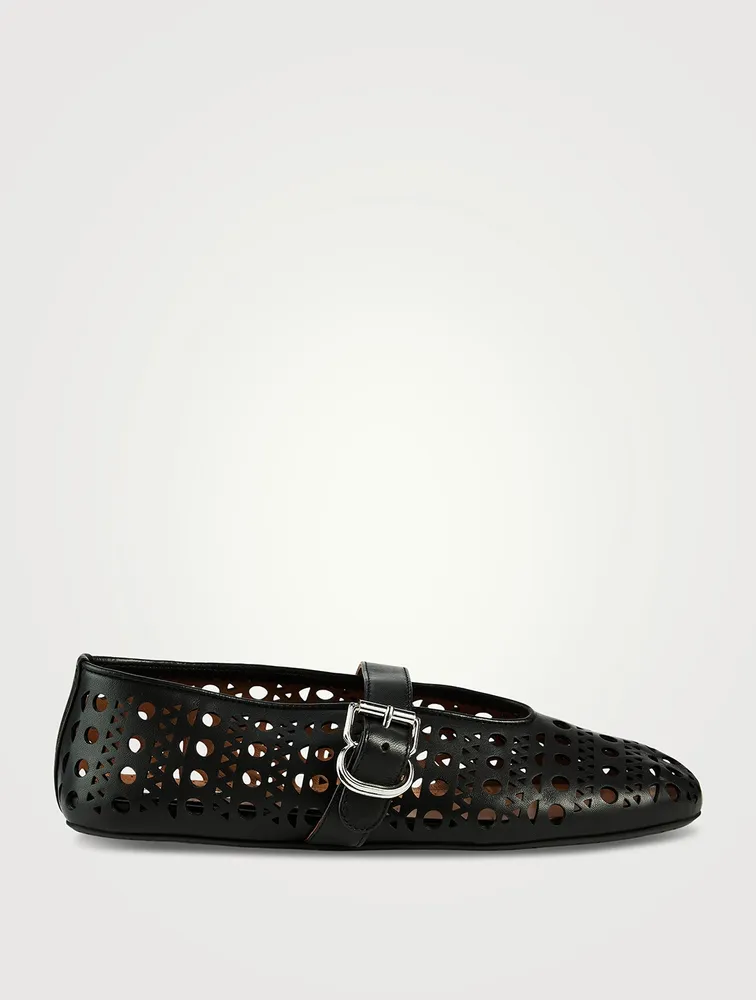 Leather Ballet Flats