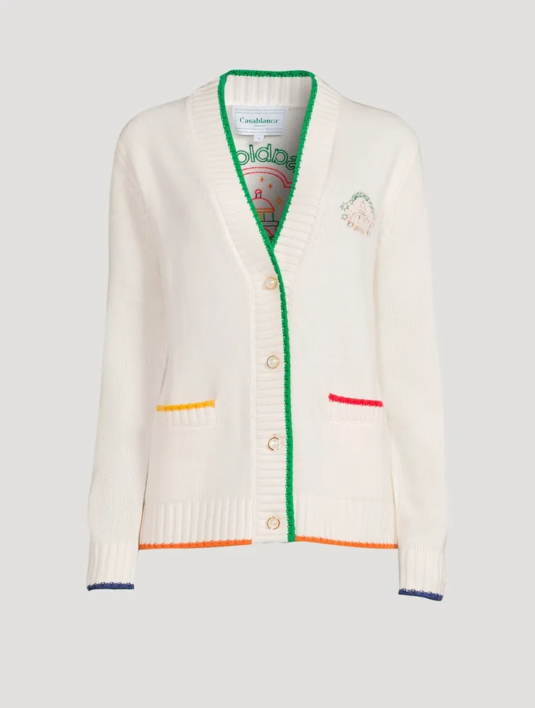 Jeu De Crayon Embroidered Cardigan