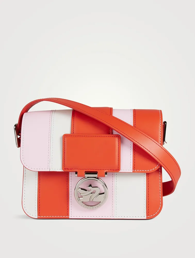 Small Box-Trot Club Leather Crossbody Bag