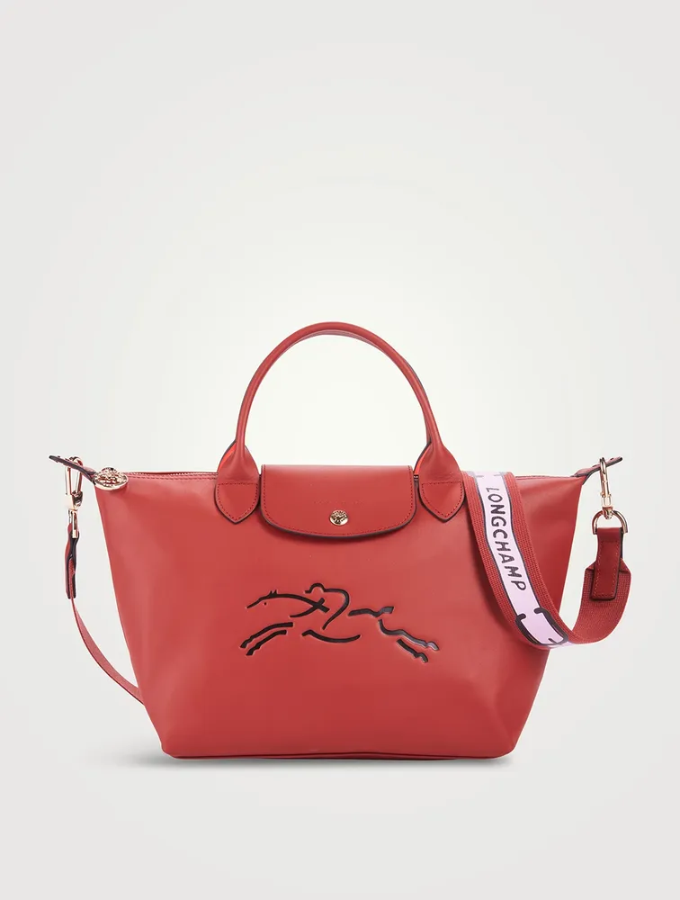 Le Pliage Xtra Leather Top Handle Bag