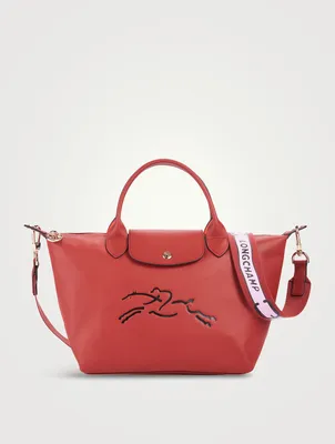 Le Pliage Xtra Leather Top Handle Bag