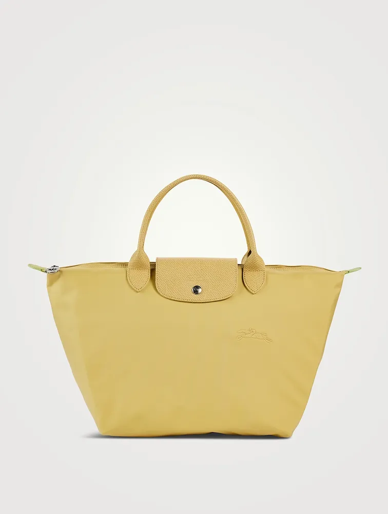 Medium Le Pliage Green Top Handle Bag