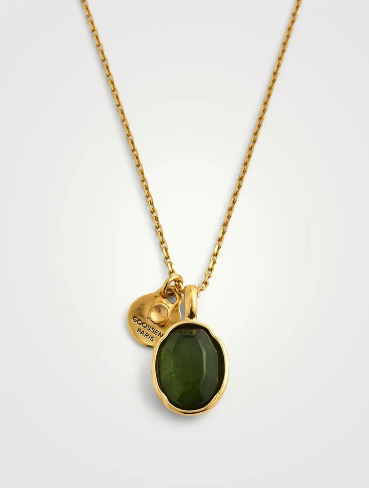 Talisman Cabochons Rock Crystal Necklace