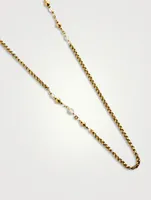 Cachemire Long Rock Crystal Necklace