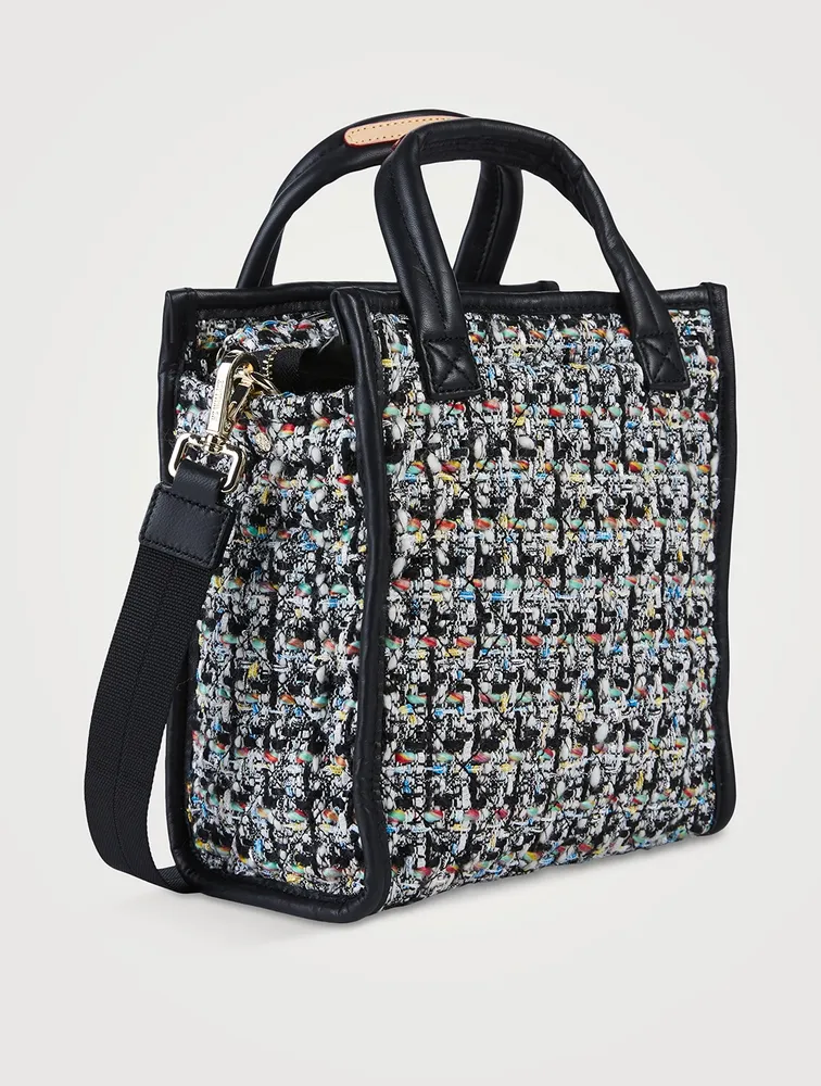 Mini Box Tweed Tote Bag