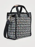 Mini Box Tweed Tote Bag