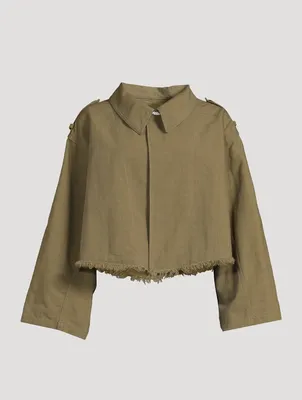 Cotton Cropped Jacket