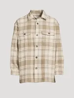 Wool Overshirt Plaid Print