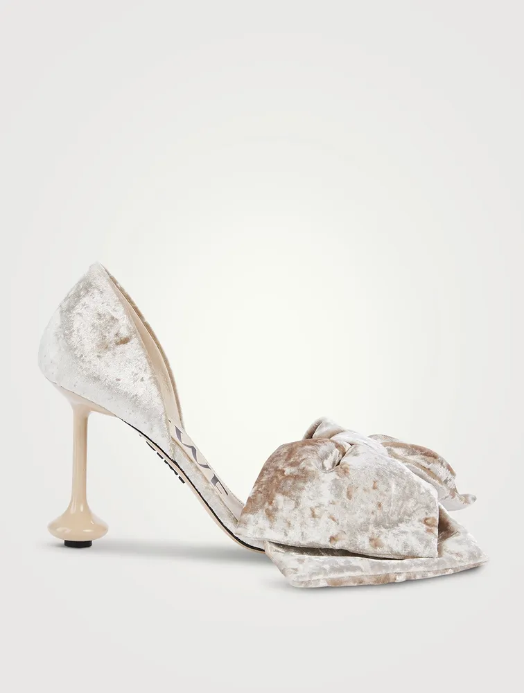 Toy Crushed Velvet D'Orsay Sandals