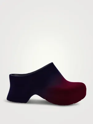 Terra Flocked Rubber Clogs