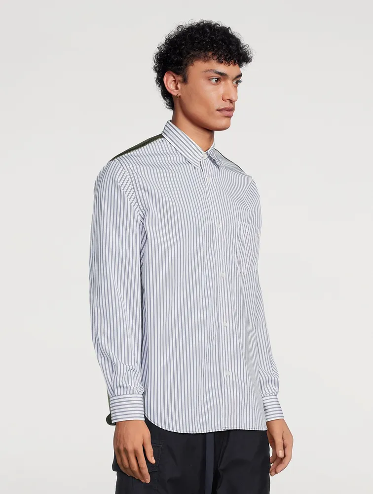 Cotton And Nylon Striped Shirt