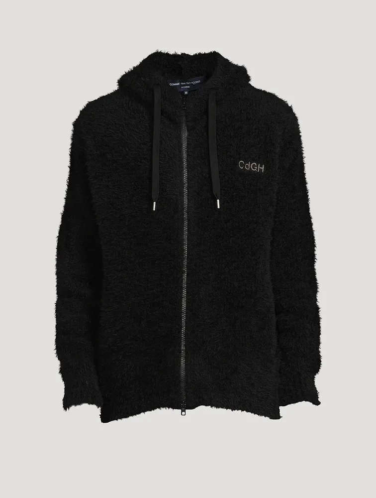 Wool Raised Zip Sweater