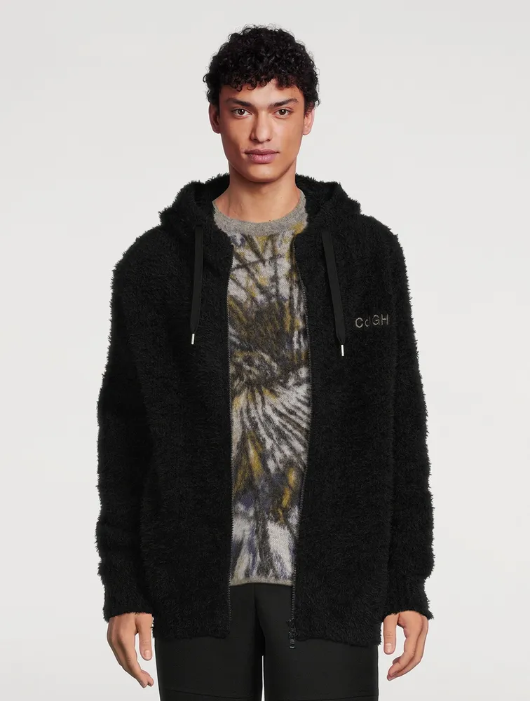 Wool Raised Zip Sweater