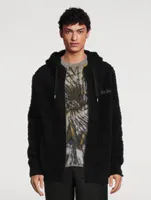 Wool Raised Zip Sweater