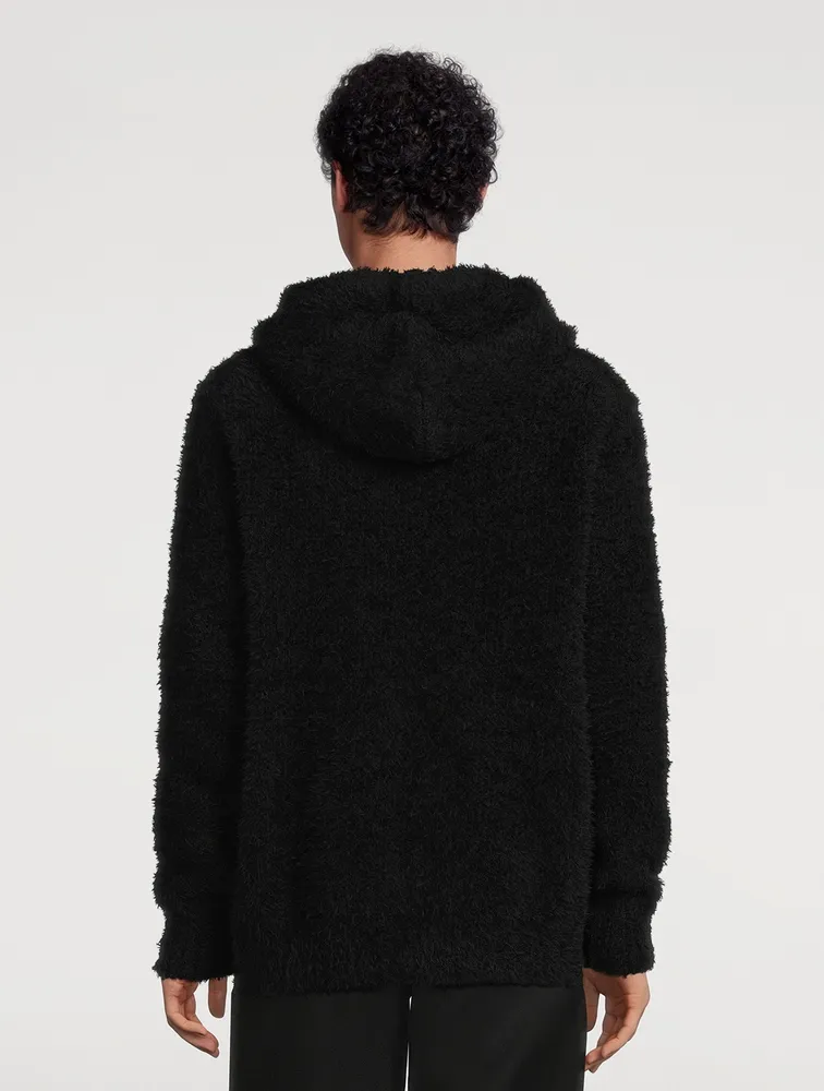 Wool Raised Zip Sweater