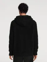 Wool Raised Zip Sweater