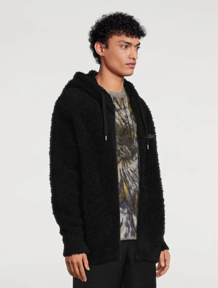 Wool Raised Zip Sweater