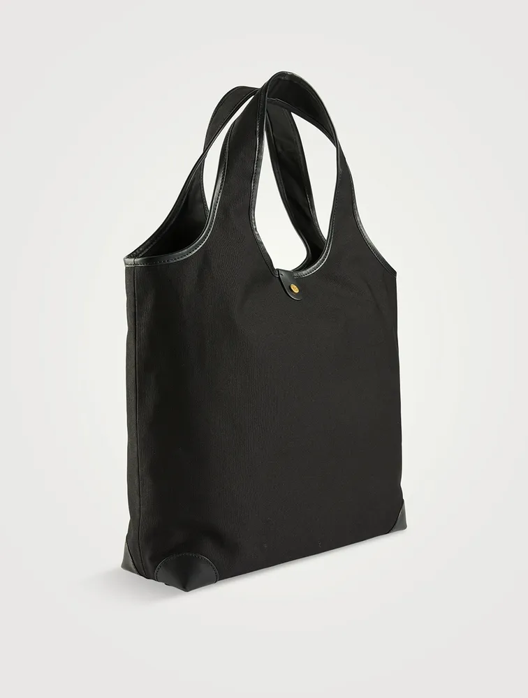 B-Army Canvas And Leather Grocery Bag