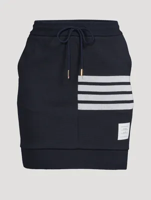 Classic Loopback Cotton Mini Sack Skirt
