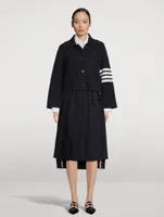 Boiled Wool Milano Cropped Car Coat