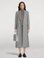 Prince Of Wales Check Wool Coat