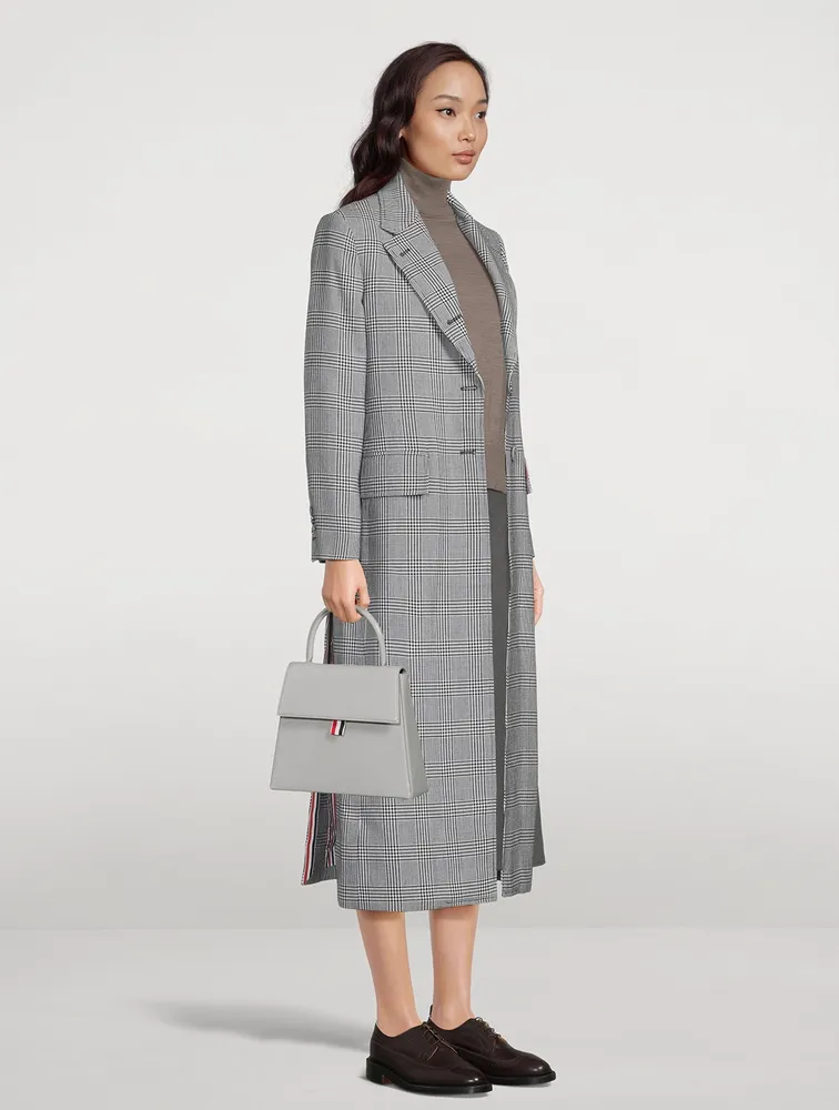 Prince Of Wales Check Wool Coat