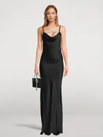 Venus Crystal Satin Slip Dress