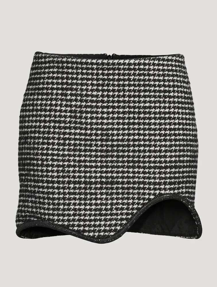 Houndstooth Mini Skirt