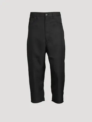 Heavy Twill Tapered Crop Pants