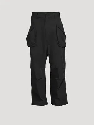 Wide-Leg Cargo Pants