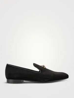 Medusa Velvet Loafers