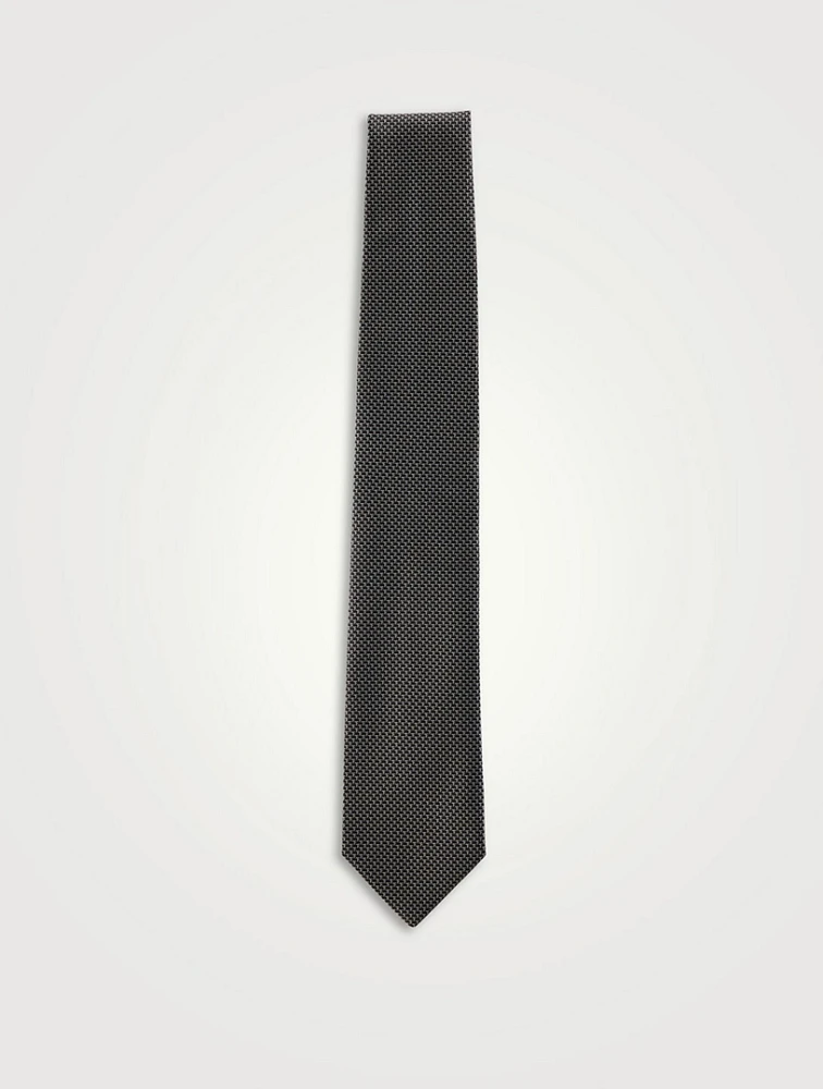 Geometric Silk Tie