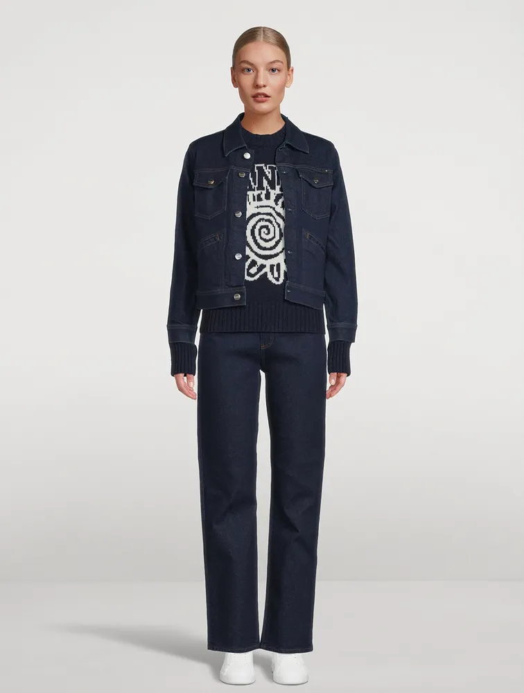 AG x Emrata Alexxis Straight-Leg Jeans