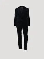 Atticus Pinstripe Velvet Two-Piece Suit